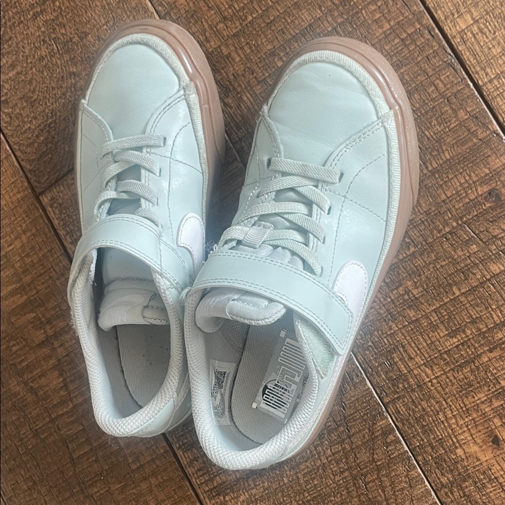 Kids Light Blue Nike sneakers